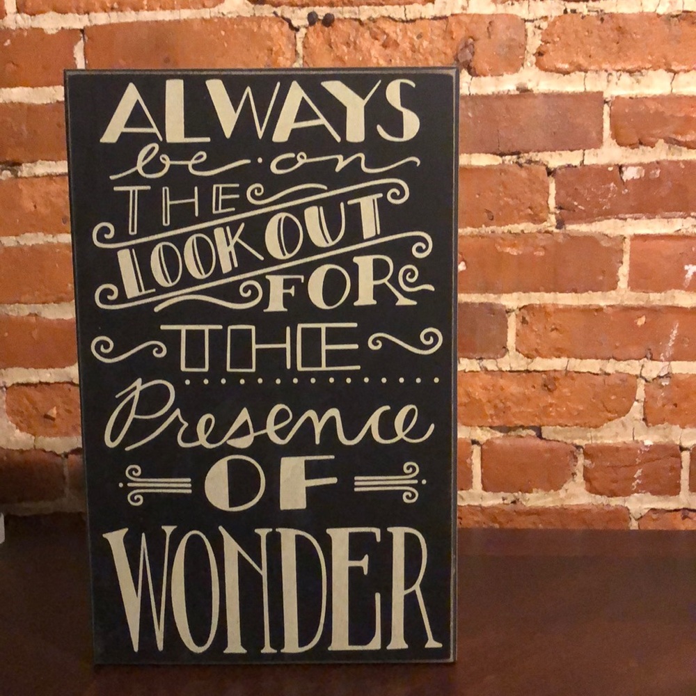 Wooden Sign with Quote